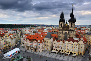 Fototapeta premium Praga dall'alto