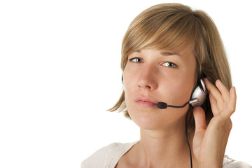 Woman with Headset