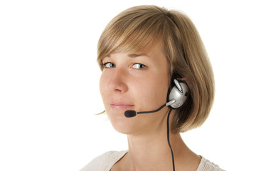 Woman with Headset