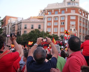 Celebración de la victoria, Madrid 2010