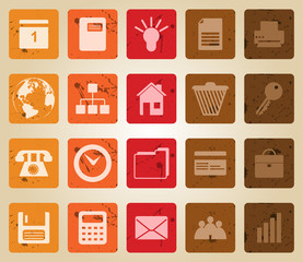 business and office icons set