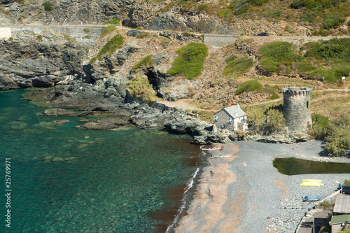 Plage Du Cap Corse Negro Stock Photo And Royalty Free