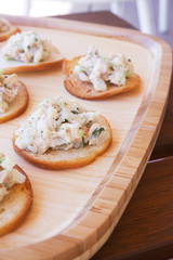 Chicken Salad on Crackers