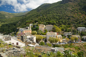 Fototapeta na wymiar village du cap corse (nonza)