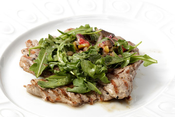 food on a white background