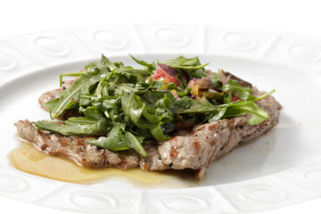 food on a white background