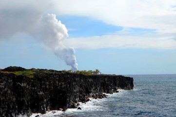 Fototapeta na wymiar Big Island aktywny Volcanoe