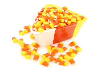 Candy Corn in Dish