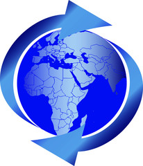 Naklejka premium Globus