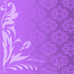 Fototapeta na wymiar lilac plant composition