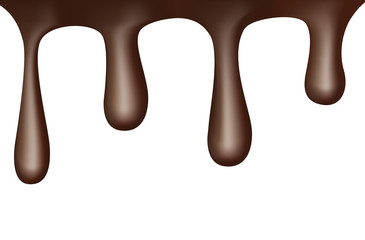 vector chocolate drops