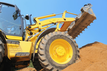 loader at construction work