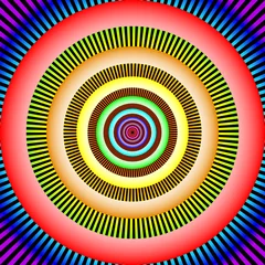 Poster Psychedelisch geometrische sieraad.