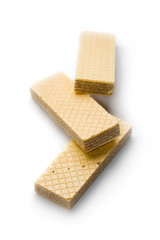 Wafers isolated on white