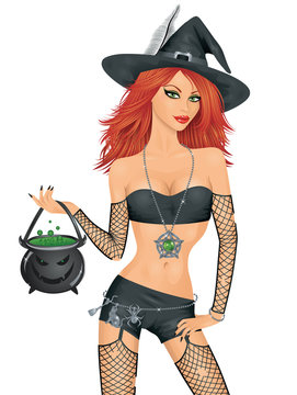 Red haired witch.