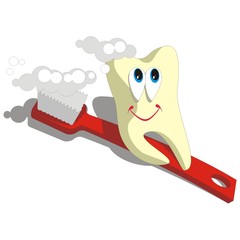 Tooth cartoon set 003