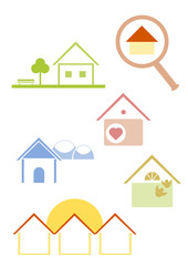 house icon set