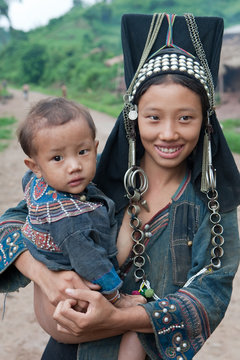 Hill tribe in Phongsal, Laos