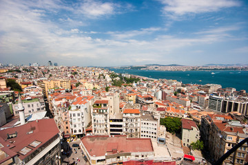 Fototapeta na wymiar Panorama über Istanbul, Türkei