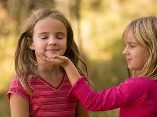 Two Girls Playing