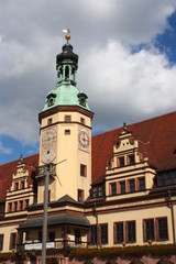 Fototapeta premium altes rathaus zu leipzig
