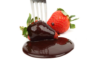 strawberry in chocolate