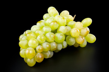 Bunch of white grapes.
