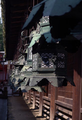 bronze lantern in japan