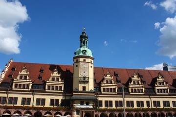 Obraz premium altes rathaus zu leipzig