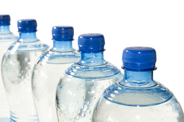 Row of Bottled Water