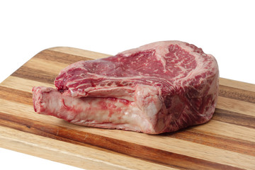 raw meat on a white background