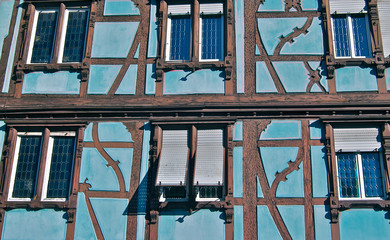 Naklejka premium Maison à colombages à Colmar en Alsace