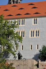 meissen, facciata azzurra dell'albrechtsburg