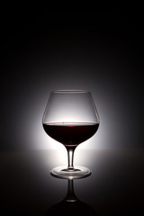 Still-life with the wine glass