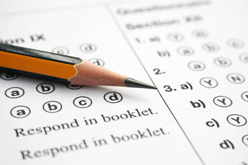 Obraz premium Answer sheet