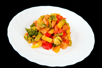 Vegetables with meat