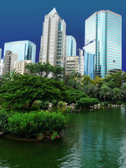 Fototapeta na wymiar Parc de Kowloon, Hong Kong