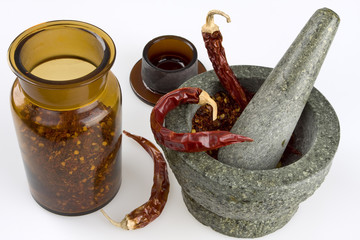 Chilipulver im Glas-1