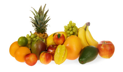 Obraz na płótnie Canvas Assortment of exotic fruits
