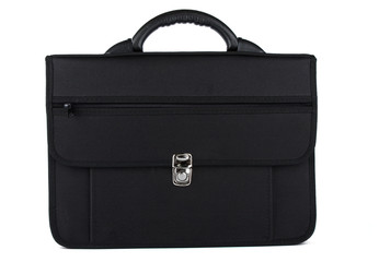black briefcase