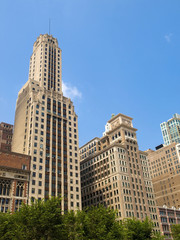 Fototapeta na wymiar Chicago Skyscrapers