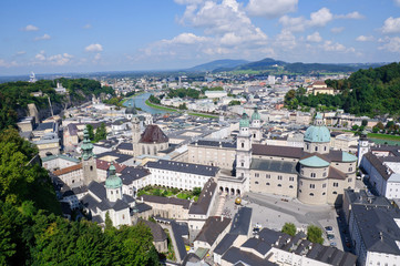 Fototapeta premium View from the Hohensalzburg Castle - Salzburg, Austria