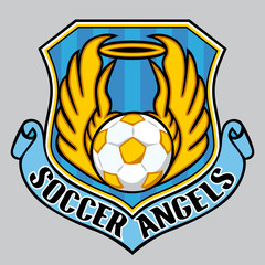 signet fussball engel © GiZGRAPHICS