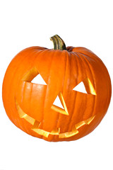 Halloweenkürbis hochkant