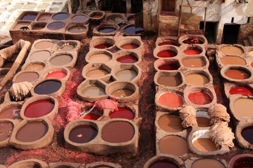 Tannery in Fez, Morocco