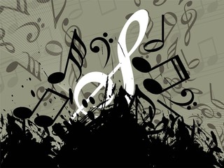 Abstract  musical background