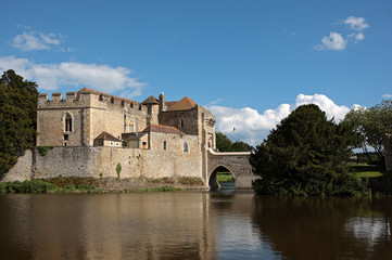 Leeds Castle and Lake in Kent England