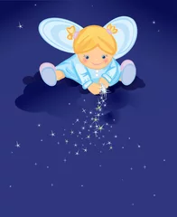  Schattige engel met sterren © rvika