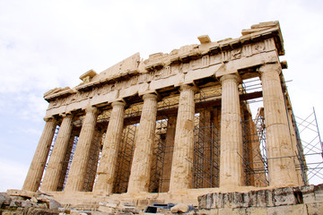 Obraz premium The Parthenon, in Athens Akropolis, Greece