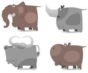 Big wild animals set
